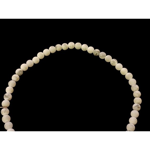 Electric Picks Natural Stone Bead Evil Eye Stretch Choker Necklace 14" - Picture 3 of 6